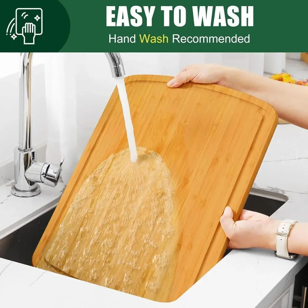 Extra Large Bamboo Cutting Boards for Kitchen 18X12.5